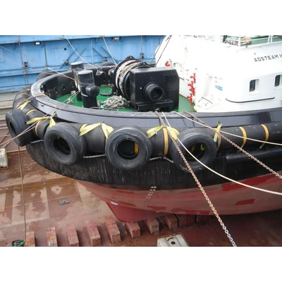 200-450mm Tinggi Fender Bot Tarik Dengan Sertifikat Oleh PIANC Dan 70-85A Kekerasan