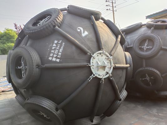 Flexible Pneumatic Rubber Fender untuk Diameter 0,5-4,5m dalam Berbagai Ukuran