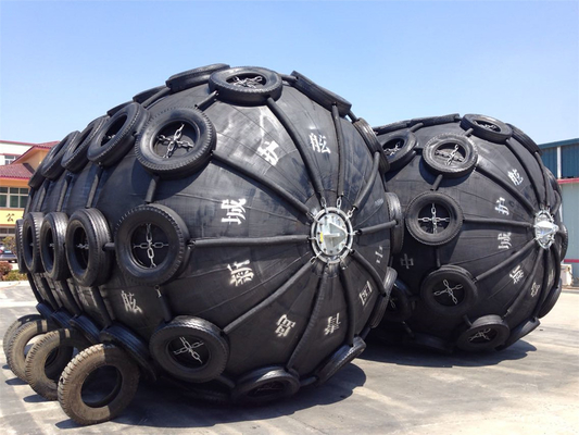 Flexible Lightweight Pneumatic Boat Fenders / Pneumatic Marine Cushions dengan Kapasitas Tekanan