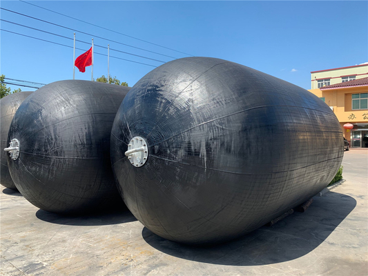 Karet Yokohama Pneumatic Fenders untuk Perlindungan Kapal Hot Galvanizing Flange Diameter 0,5-4,5m