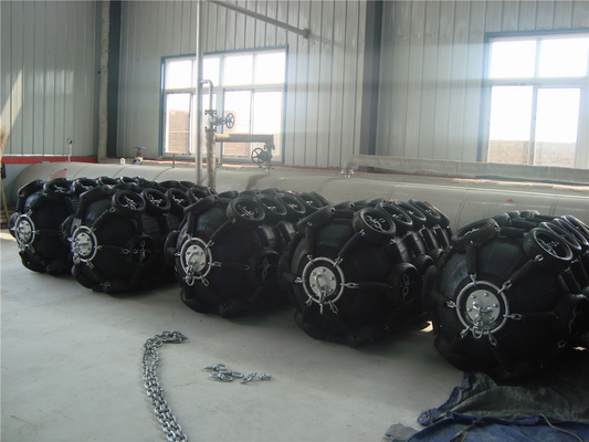 Garansi 2 Tahun Yokohama Pneumatic Fenders dengan bahan karet dan Hot Galvanizing Flange