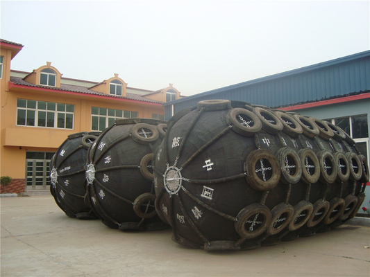 Pneumatic Fender Laut Tipe 3.3x6.5m Karet Alam Tekanan Tinggi