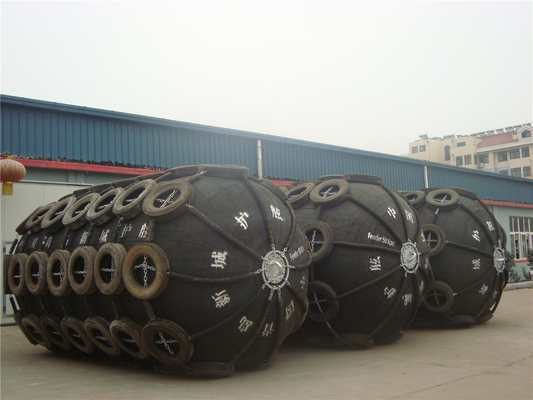 Pneumatic Fender Laut Tipe 3.3x6.5m Karet Alam Tekanan Tinggi