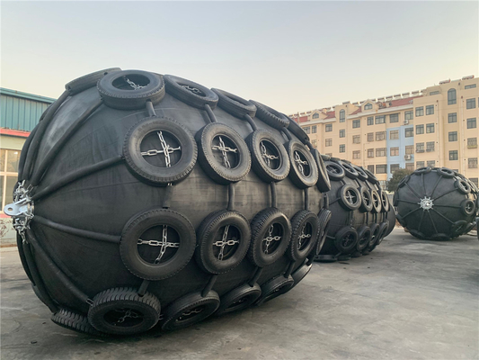 Pneumatic Fender Laut Tipe 3.3x6.5m Karet Alam Tekanan Tinggi