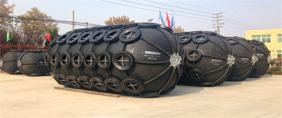 Pneumatic Marine Fenders 3.3x6.5m Karet Alam Desain Yokohama